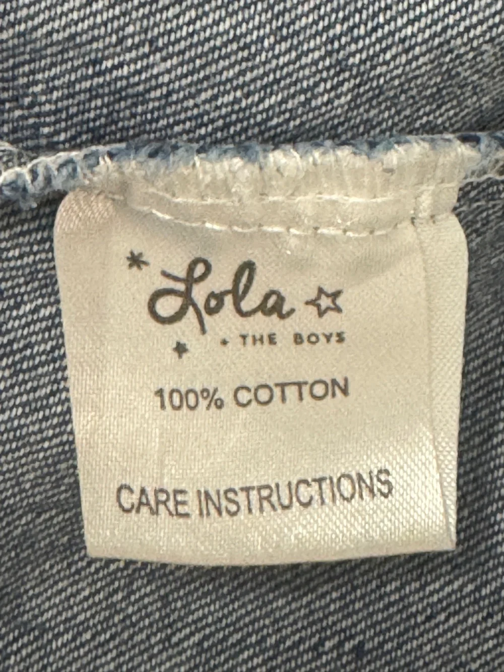 Lola + The Boys DENIM RUFFLE DRESS